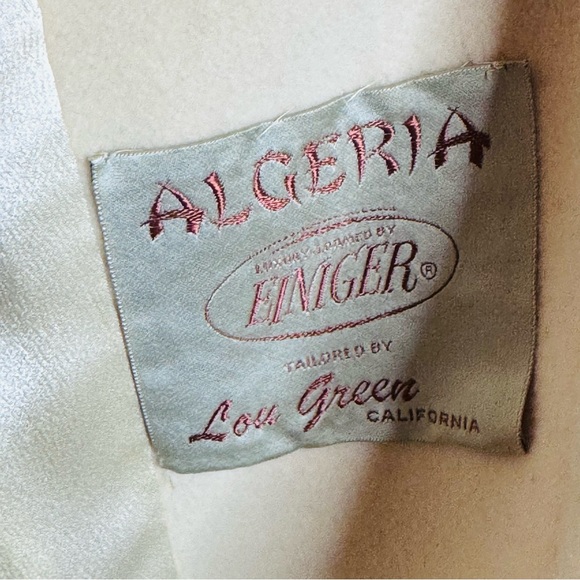 Vintage 60s Cream Wool Fox Fur Collar 3/4 Sleeve Swing Coat size M/L - FLAWS - Picture 11 of 11